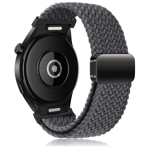 Punottu ranneke Samsung Galaxy Watch 6 4 classic/5 Pro 45mm 47mm 43mm 44mm 40mm:lle - Magneettinen ranneke ilman rakoja Galaxy Watch 6 -hihnoihin, avaruusharmaa space gray watch 6 40mm 44mm