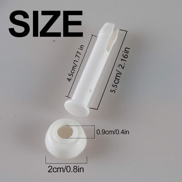 12 Plastiska Poolstift och 12 Packningar, för Intex 13'-24' Runda Metallpooler och Rektangulära Metallramspooler, Intex 28270-28273 (5.5cm/2.16in)..DEBUNS