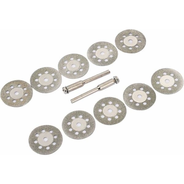 12-pack 22 mm Mini Perforerade Diamantkapskivor, Kapskivor, Dorn Ann Arbor
