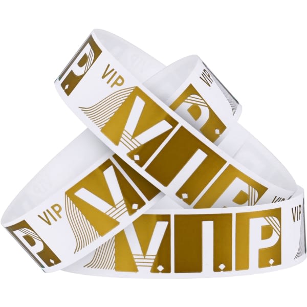 Galaxy VIP inloppsband, inloppsband med VIP, vanntäta entréarmband for event, pakke med 300