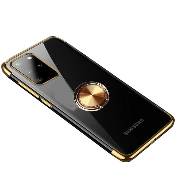 TG Suunniteltu Kotelo Renkaalla - Samsung Galaxy S20 Plus Sininen