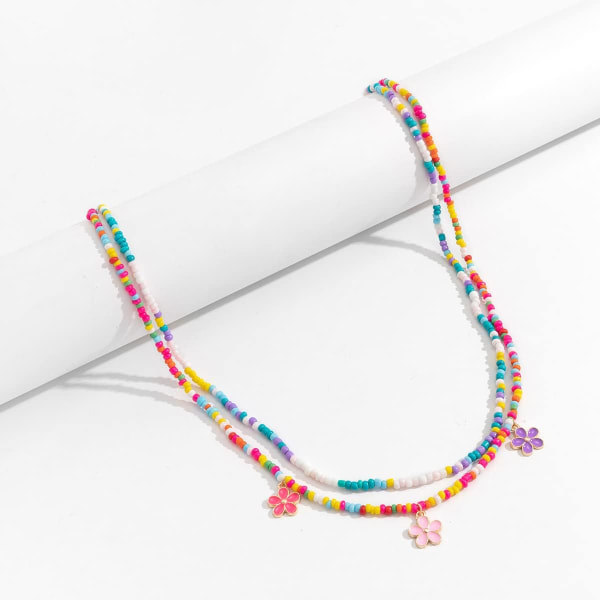 TG 1 Kedja Blomma Hänge Midja Färgglada Rispärlor Body Chain Sommar