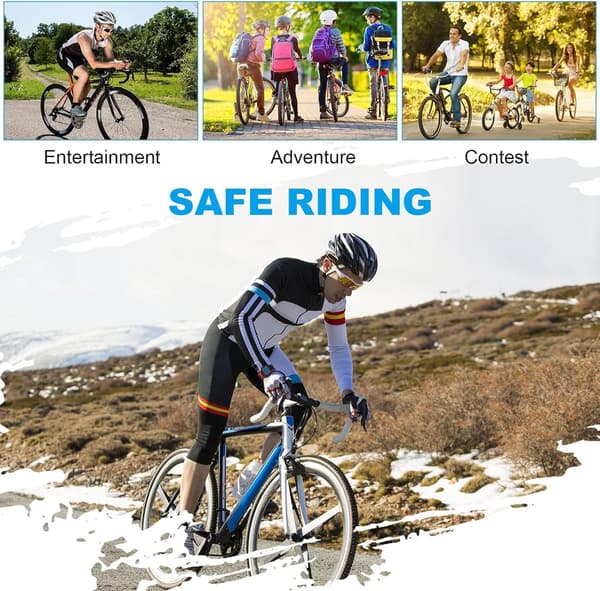 Cykelklocka, kopparlegering, högt 103 dB ljud, universell passform för 22,2–31,8 mm styren, vuxna och barn, silver