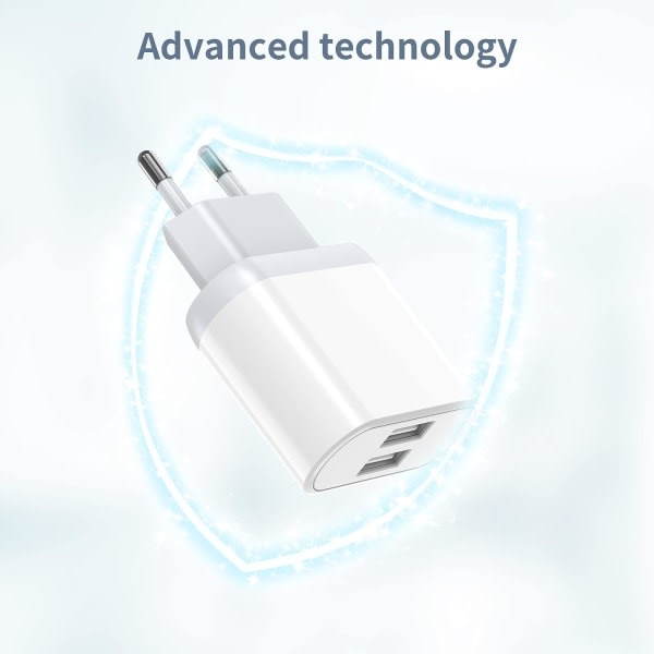 USB-stik, 3-pak 2.1A/5V oplader til iPhone 11 Pro Max XS XR X