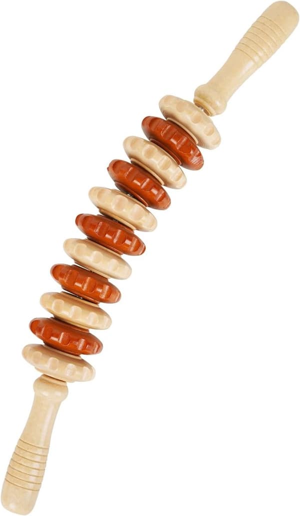 Træterapi massageværktøjer, buet lymfedrænage massager, bærbar til cellulite og muskelspændinger, 1 stk, multi