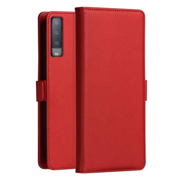 Plånboksfodral Röd Galaxy A7 (2018) kortplatsilla - DZGOGO Röd