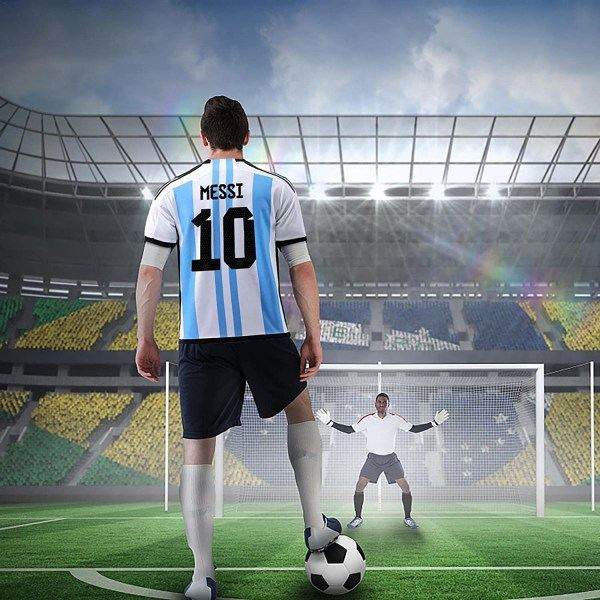 Fotbollströja för VM i Argentina Messi nr 10, barnstorlek 20