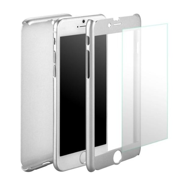 TG Praktiskt Skyddsfodral för iPhone 6/6S PLUS (Fram och bak) GRÅ Silver/Grå