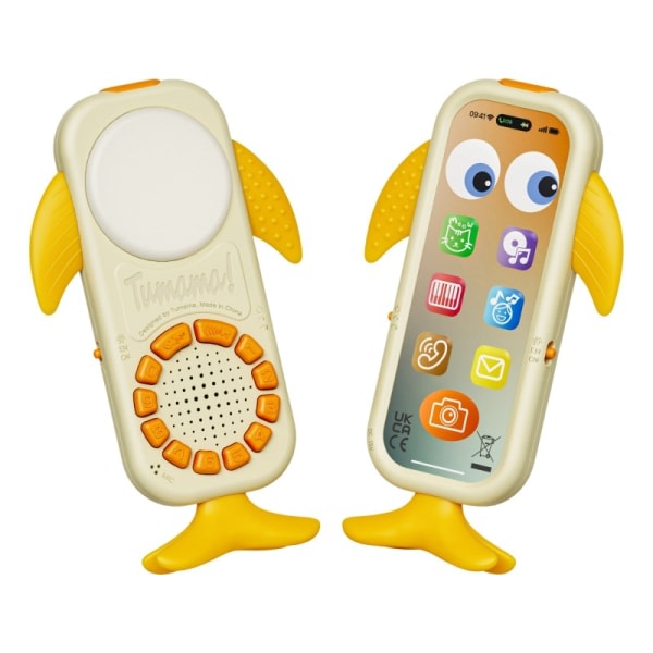 Baby ,opplastingsbar småbarn 18 måneder Toy Whale-telefon med lyd Babytelefon for 1 år+ flickor pojkar