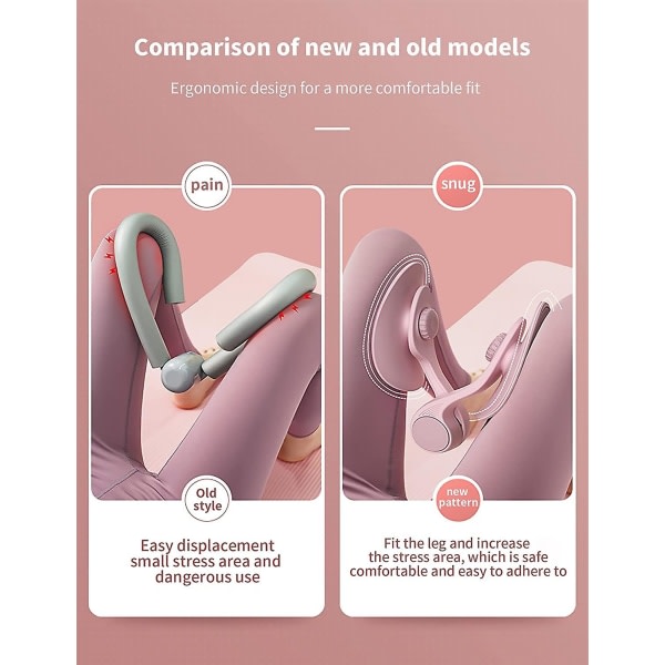 Bäckenbottentränare för kvinnor, bäckenbottenmuskler Höft Thighmaster Lovely Booty Trainer Pro Machine (Lila)