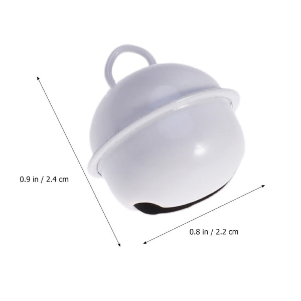 50 st 22mm Färgade Målade Jingle Bells Metall Runda Mini Klockor Smycken