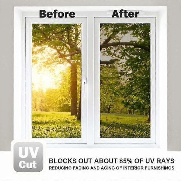 Window film privacy screen sun protection mirror effect 60x200 cm Silver Silver Silver