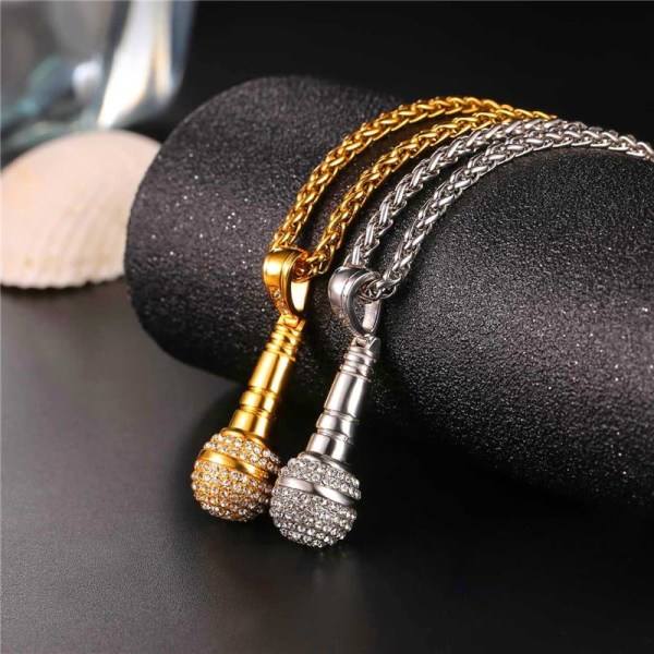 TG Halsband, Mikrofon - Silver Silver