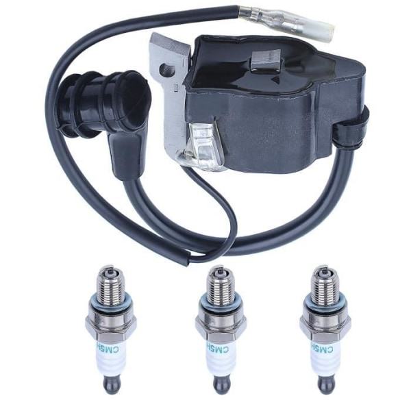 Tændspole med tændrør kompatibel med Honda GX35 GX35NT UMK435 Græsslåmaskine, hækkeklipper, rydningssav 30500-Z0Z-013