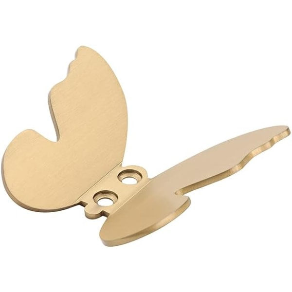 IC Vægkrog Dekorative, Små Moderne Guld Messingkroge, Butterfly Badehåndklæde Krog, Rock Hat Kroge Robe Kroge til Entré, 2 stk