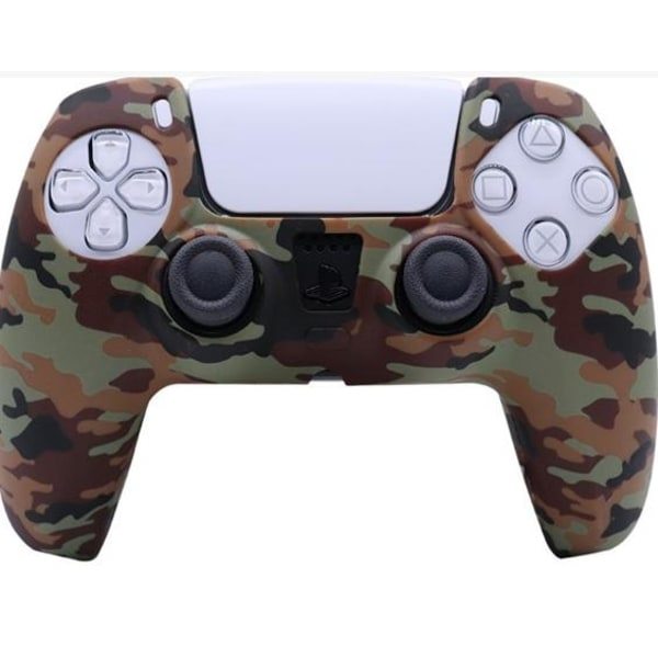 Playstation 5 / PS5 Silikonkuori Kamouflage Ruskea
