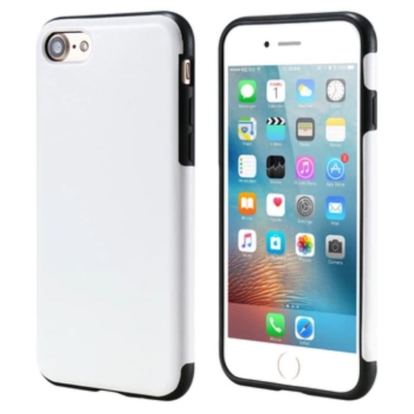 TG iPhone 8 Plus - Smart Stilrent Lærveske (Retro-Vintage) Brun