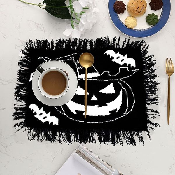 Halloween-pöytäliina, lämmönkestävä, tahrankestävä, liukumaton