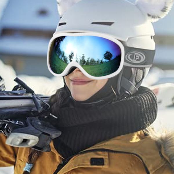 Dobbeltlags anti-dugg skibriller, skisporetsutstyr
