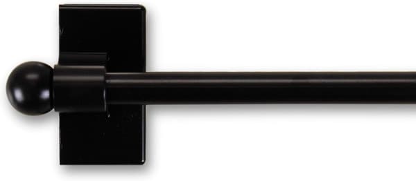 Desyne Magnetic Rod - Adjustable 28-48\", Black, Extendable Window Curtain Rod_yux Black