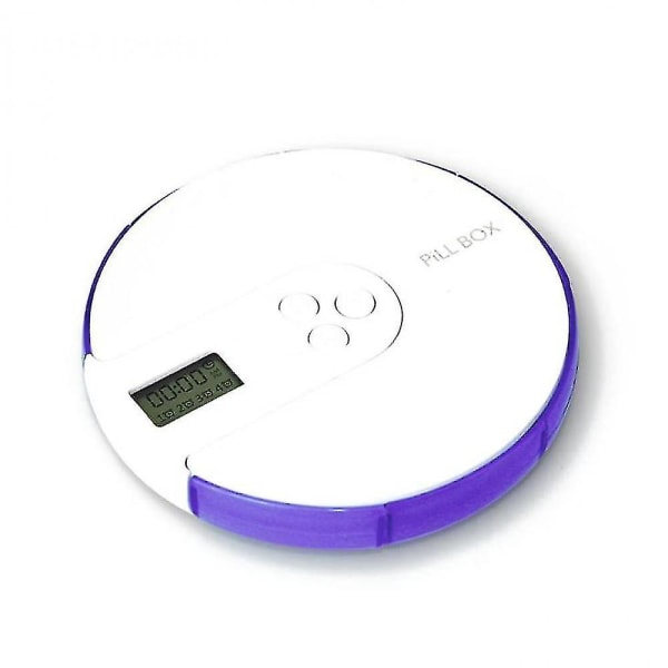 Automaattinen tablettijakaja 7 päivän elektronisella järjestäjällä (väri: violetti)