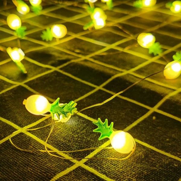 Galaxy 3D LED-lys Ananas Kaktus Flamingo Lyskrans 2m 20 LED (Ananas)