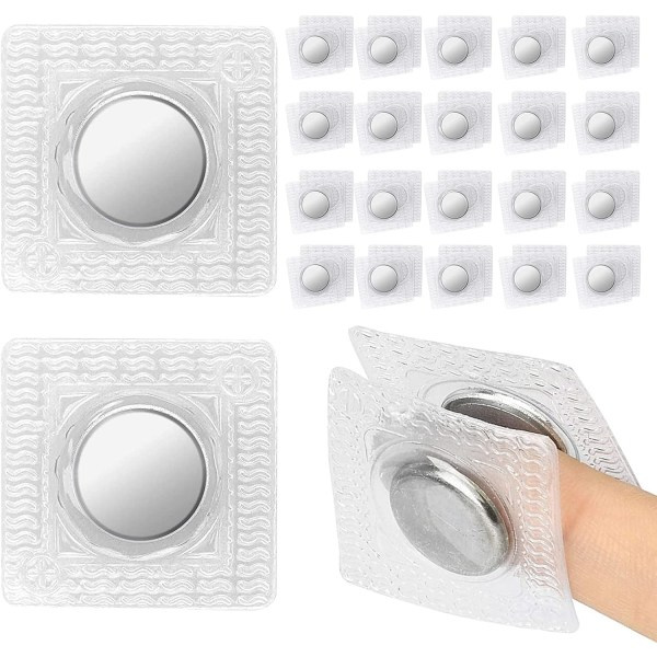 20 par dolda sömnad Magnetiska tryckknappar Sy osynlig PVC
