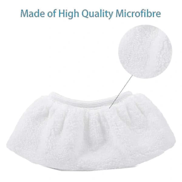 8-pakning mikrofiber dampmoppputer for Kärcher EasyFix SC1 SC2 SC3 SC4 SC5 hånddyse, gjenbrukbare, hvite