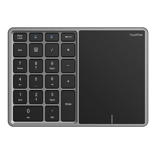 Bt-14 Bluetooth/2,4g Trådløst Mini Numerisk Tastatur Computer Laptop Tastatur med Touchpad--