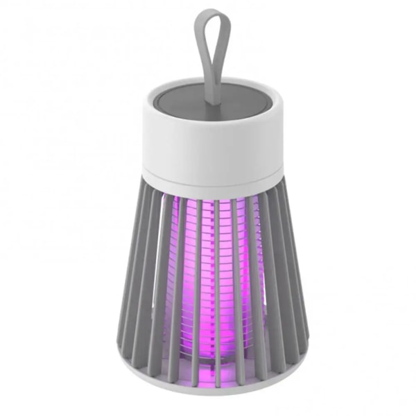 Myggdödarlampa Lågbrus Lågstrålning USB -laddning Multifunktionell bärbar mygglampa för hemmacamping [Rak pluggmodell] (Gray)Type1