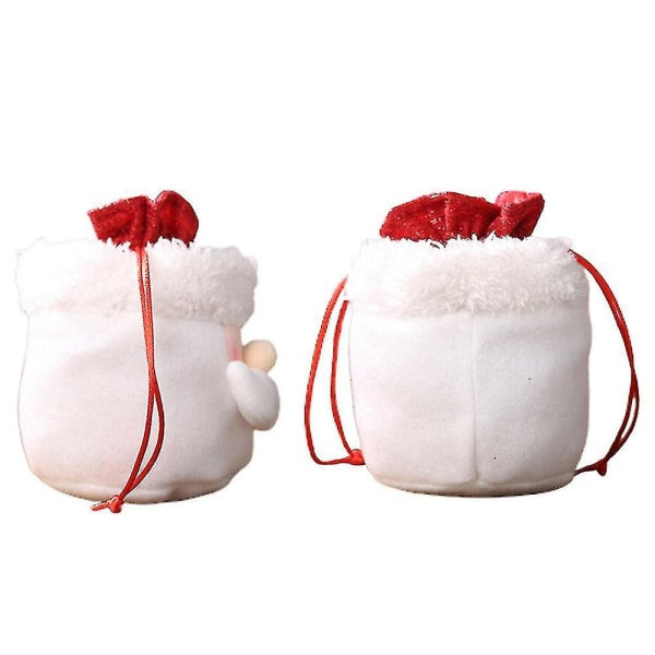Tecknad Jul Snögubbe Älg Jultomten Godispåse Xmas Presentpåsar Dekoration