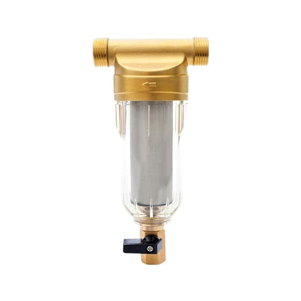 Sedimentationsvandfilter, genanvendeligt filter, eksternt forfilter sedimentfilter, vandforfilter til brøndvandrør (1/2\") Lefou, DEBUNS