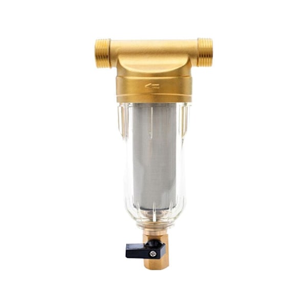 Sedimentvannfilter, gjenbrukbart filter, eksternt forfilter sedimentfilter, vannforfilter for brønnvannsrør (1/2\") Lefou, DEBUNS