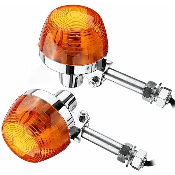 2 stk. 8 mm motorsykkel blinklys for Honda C70 CT70 CT90 XL100 CB350 CM400..DEBUNS