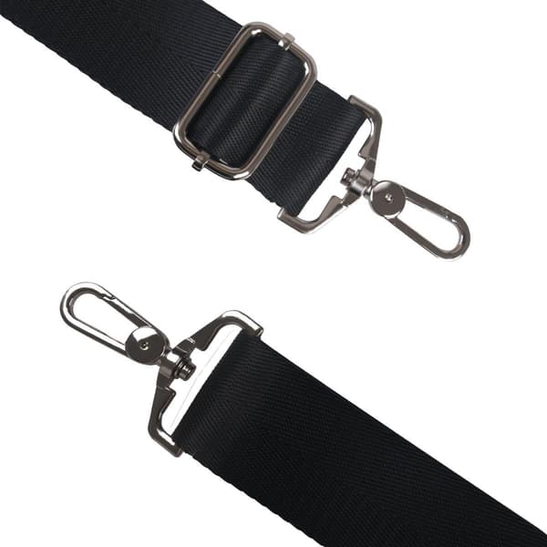 Justerbar skulderrem, sort, 133x3,8 cm, erstatning til laptop- og crossbody-tasker