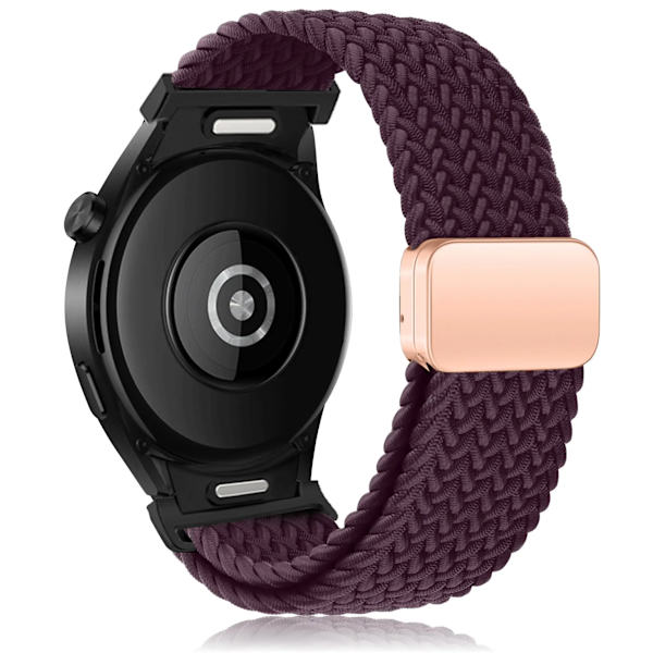 Punottu ranneke Samsung Galaxy Watch 6 4 classic/5 Pro 45mm 47mm 43mm 44mm 40mm:lle - Magneettinen ranneke ilman rakoja, Galaxy Watch 6 -hihnat, kirsikka cherry watch 4 40mm 44mm