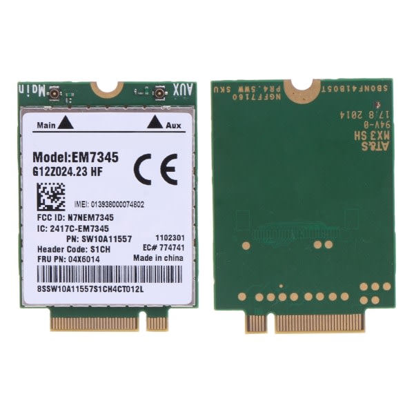 EM7345 4G LTE Mobilt bredbånd 4G-kort WWAN EM7345 Modul 04X6019 04X6014 Til Lenovo ThinkPad X240 T440 T440P X250 T450