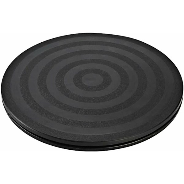 1 stk. Solid Drejeskive 360° Roterende Bakke med Leje Drejeskive Base TV Drejeskive Universal Rund Kraftig Drejestativ Sort Bakke