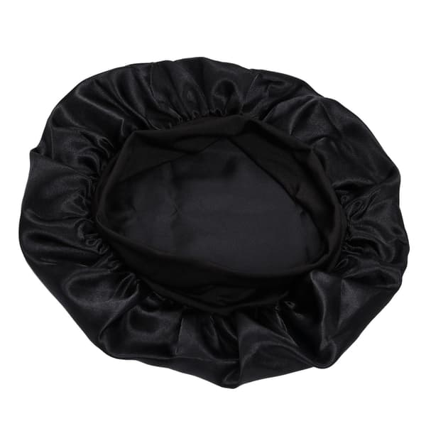 Sovehette - Satinhette - Sovehette Svart Black one size