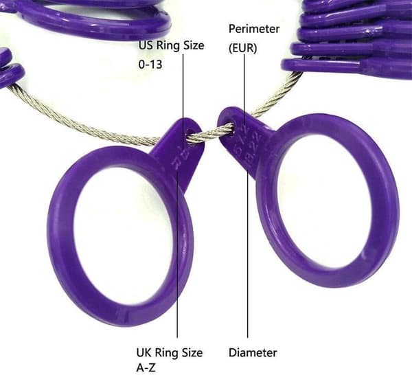 budget - Ringmätare / Ring / Fingermätare / Måttband