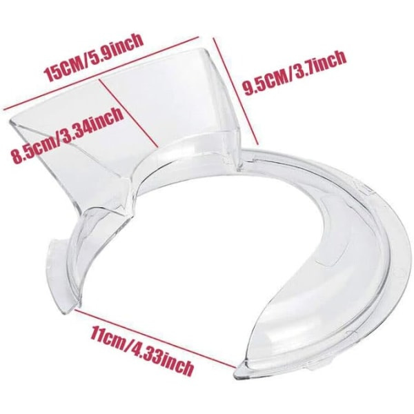 Galaxy Cover Stänkskydd for matberedare W10616906 KitchenAid 4.5-5 QT- KN1PS