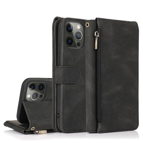 TG iPhone 12 Pro - Stilfuldt Wallet Case (FLOVEME) Brun