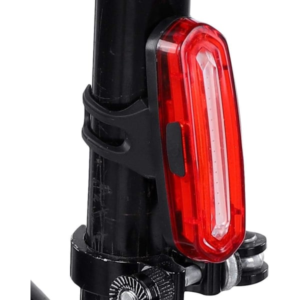 Galaxy Cykelbakljus, USB uppladdningsbar LED-cykelbakljus Sadelstolpsljus med fäste för nattsäkerhetscykling (röd) color 1