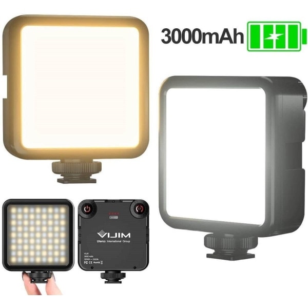 VIJIM Bi-Color LED-Panel Mini for mobil/kamera med innebygd batteri