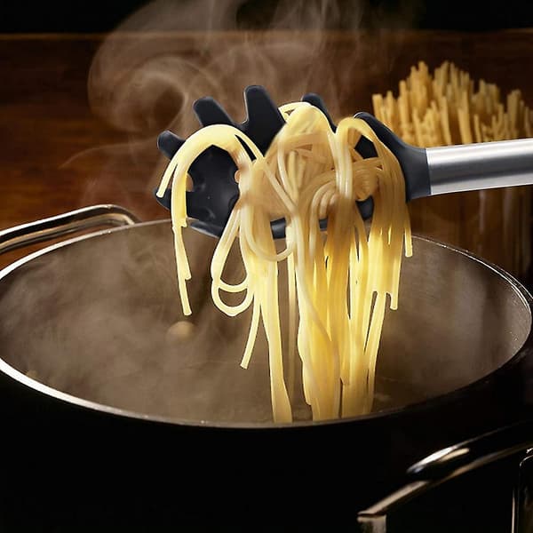 Silikone Pastagaffel Fødevarekvalitet Pastaske med Rustfrit Stålhåndtag