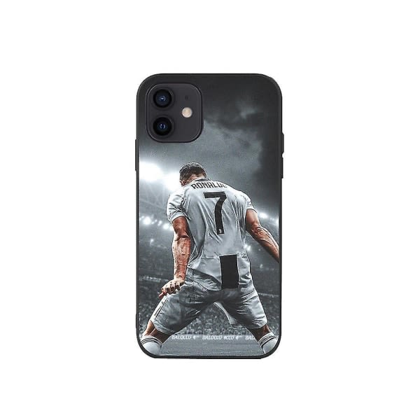 Lämplig for Iphone 14 Iphone 13 Iphone 12 Mobiilipuhelin Shell Star Ronaldo Fotboll Phone case Ronaldo iPhone XS max B