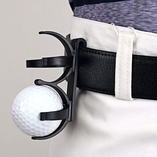 Galaxy 2 st Ball Bag Holder med Clip-Golf Ball Pouch Midjeoppbevaring for Bag Bälte Portable
