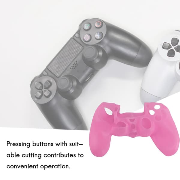 Soft Silicone Gel Protective Skin Case for Controller Pink Hy