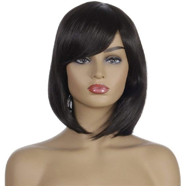 TG Menneskehår Korte Parykker Pixie Cut Parykker Naturlig Kort Hår for Kvinner Syntetisk Kort Hår for Svarte Kvinner