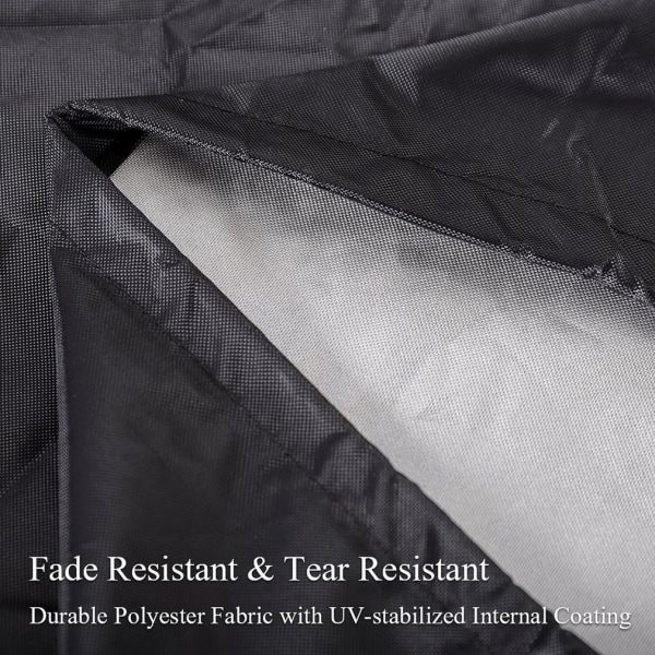 Basics 42D cover til rund pejs 96cm*50cm, sort